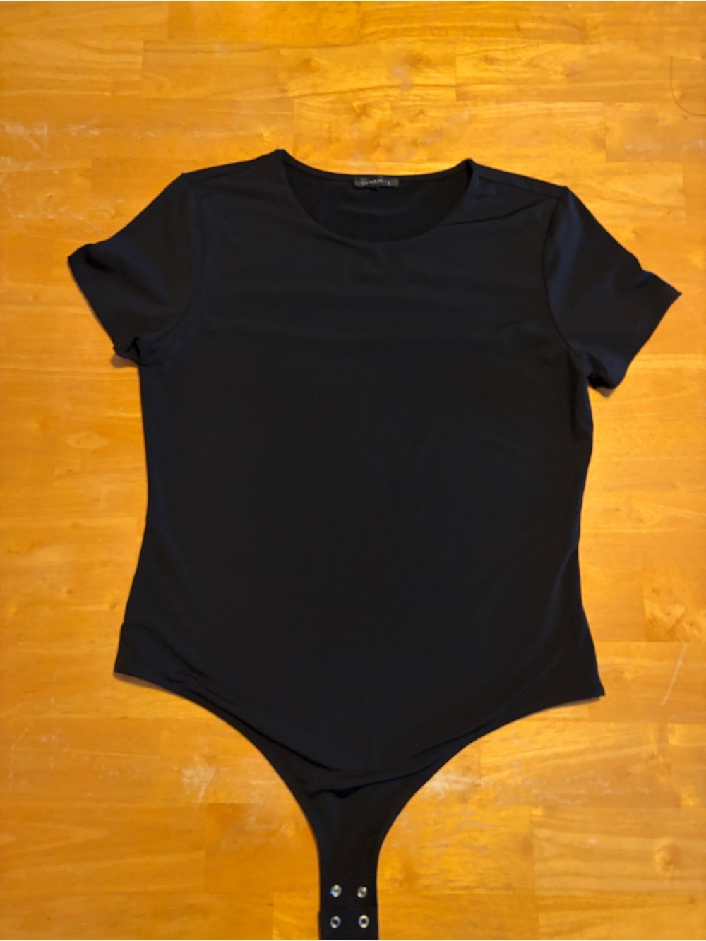 Dynamite Black Short-Sleeve Bodysuit
